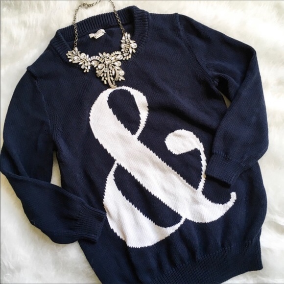 J. Crew Sweaters - J.Crew Ampersand & navy sweater